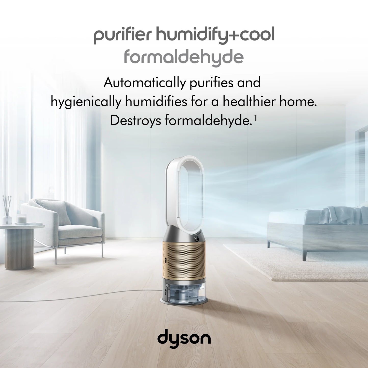 Purifier Humidify+Cool Formaldehyde™ PH04| White/Gold | New