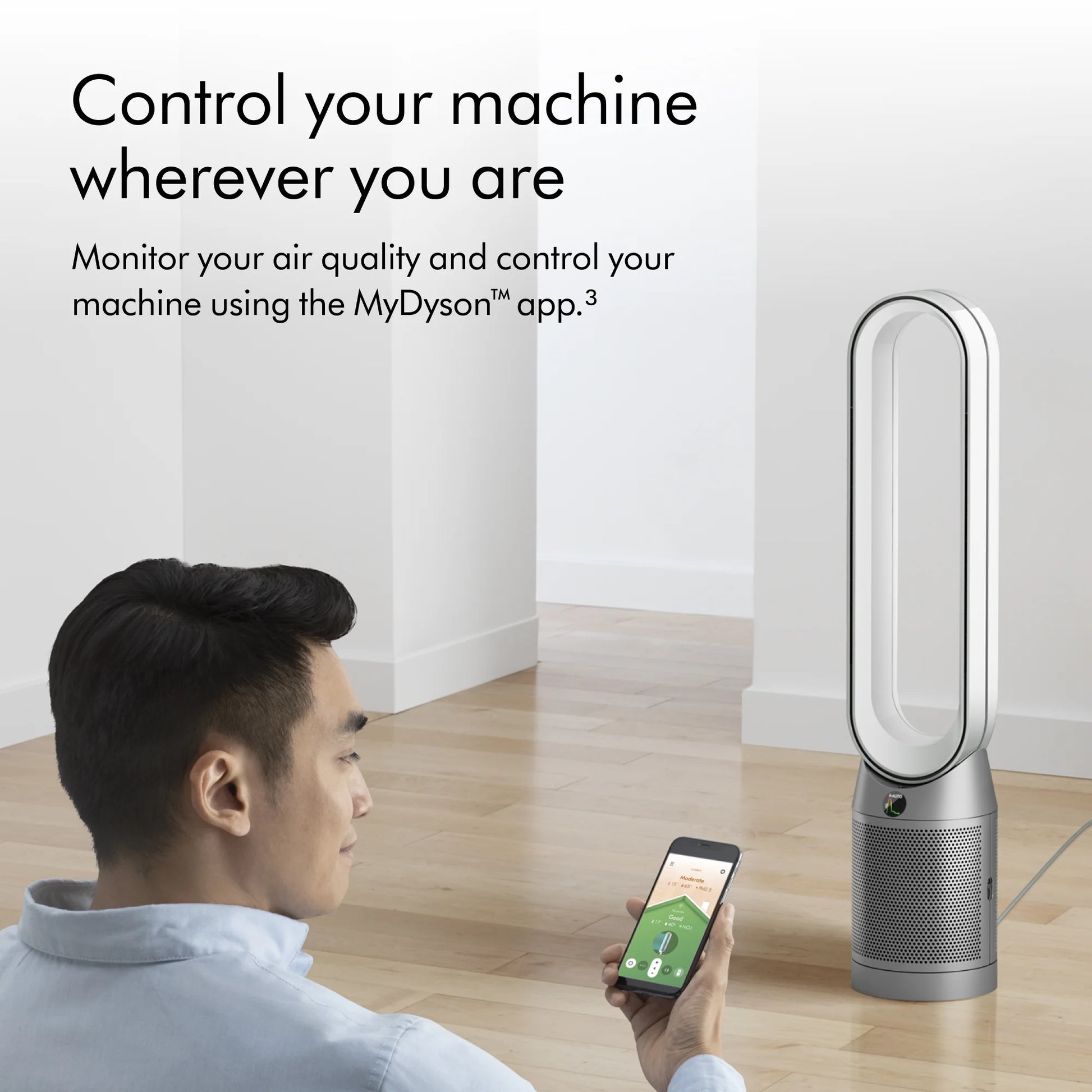 Purifier Cool™ Connected Tower Fan TP07 | Black/Nickel
