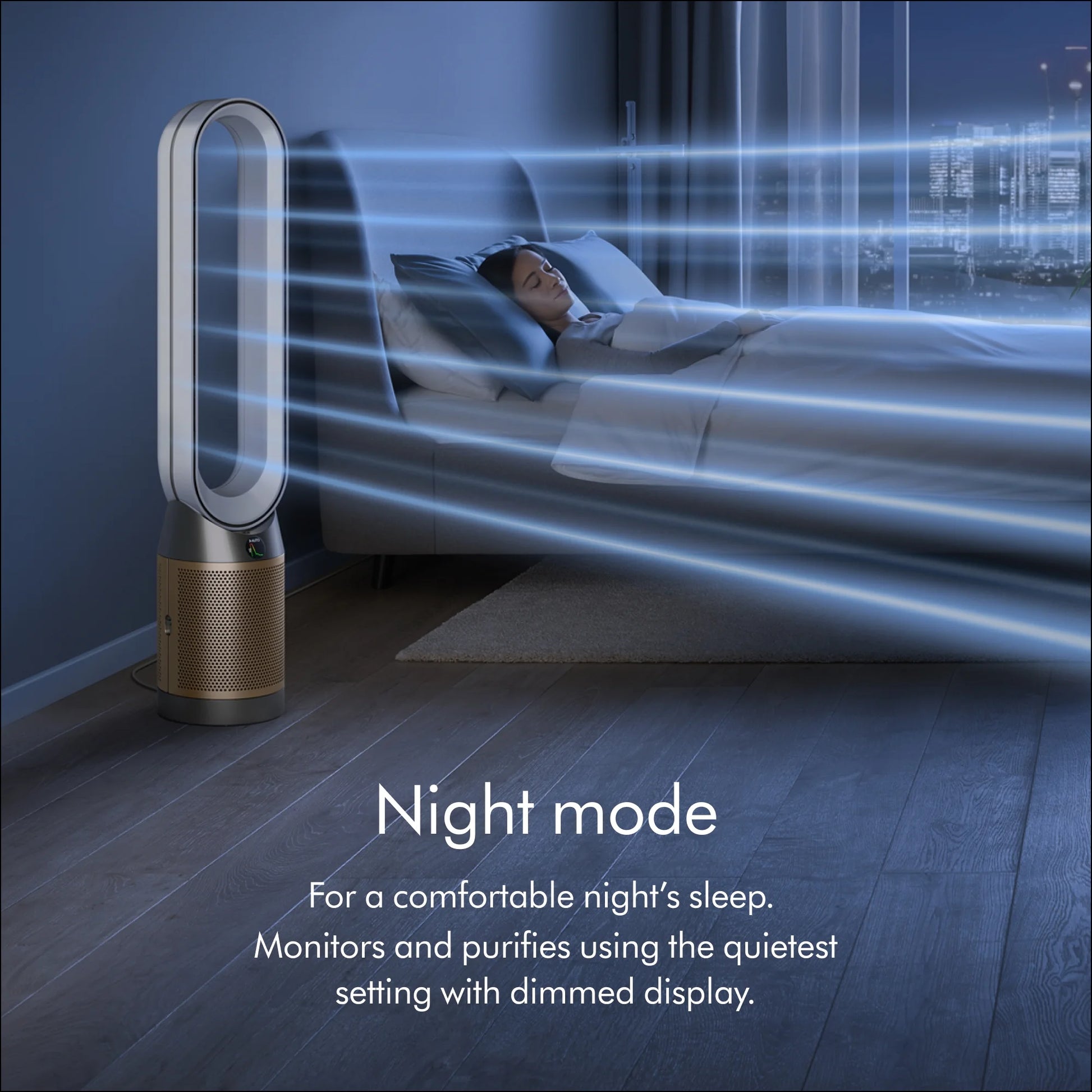 Purifier Cool Fan Formaldehyde™ TP09 | Nickel/Gold