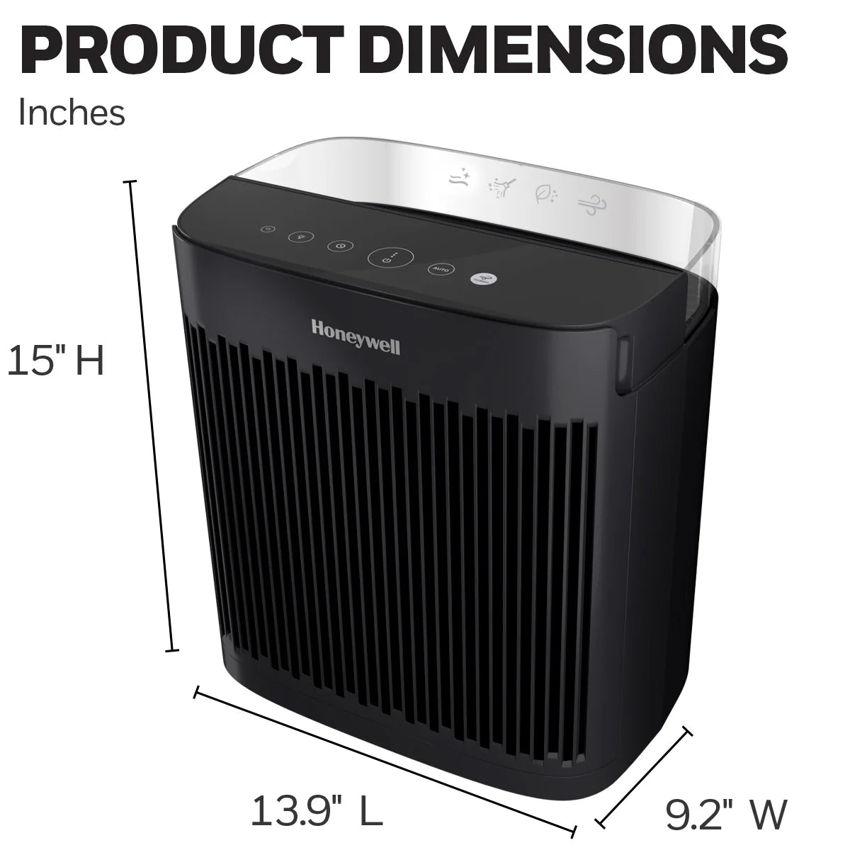 Air Purifier, HPA5100B, 190 Sq Ft, HEPA Filter, Allergen+ Plus, Smoke, Pollen, Dust Reducer