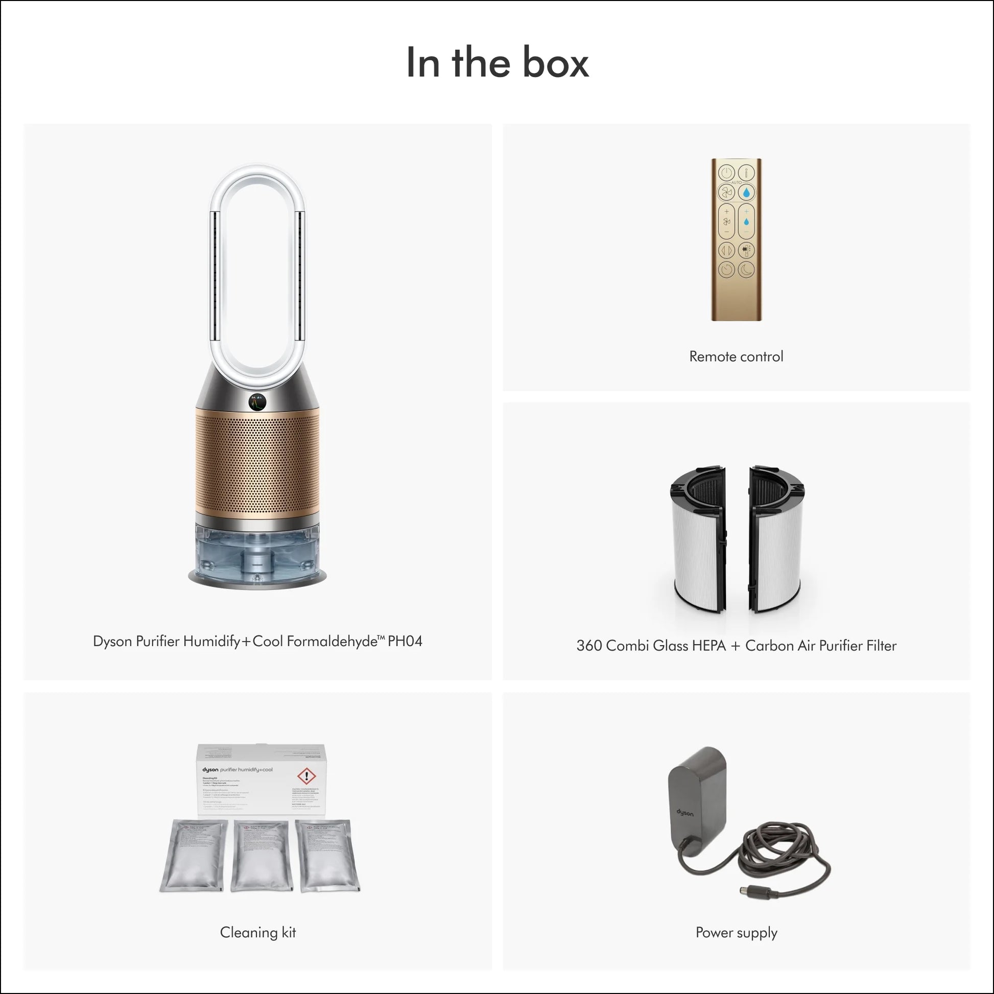 Purifier Humidify+Cool Formaldehyde™ PH04| White/Gold | New
