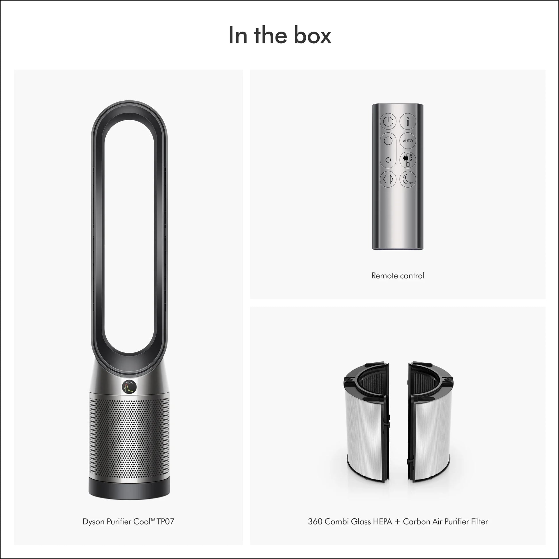 Purifier Cool™ Connected Tower Fan TP07 | Black/Nickel
