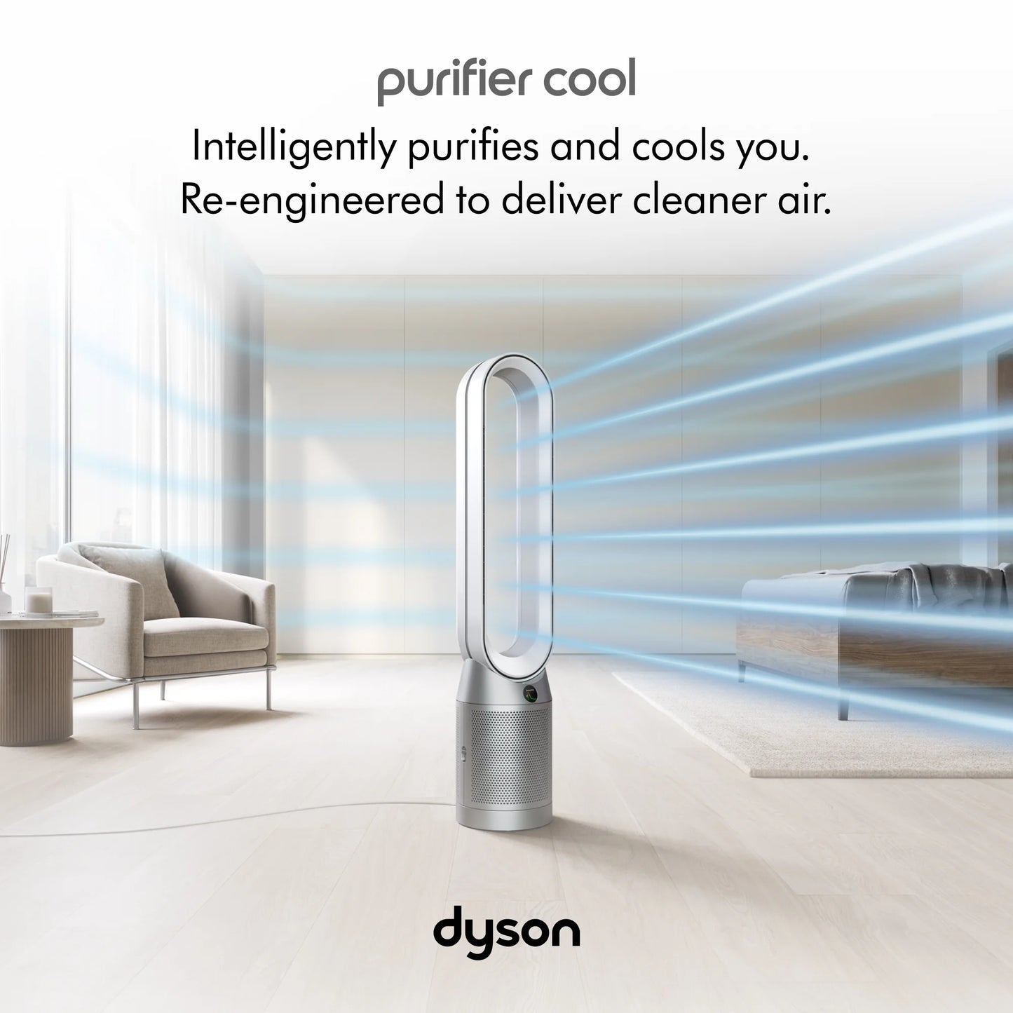 Purifier Cool™ Connected Tower Fan TP07 | Black/Nickel
