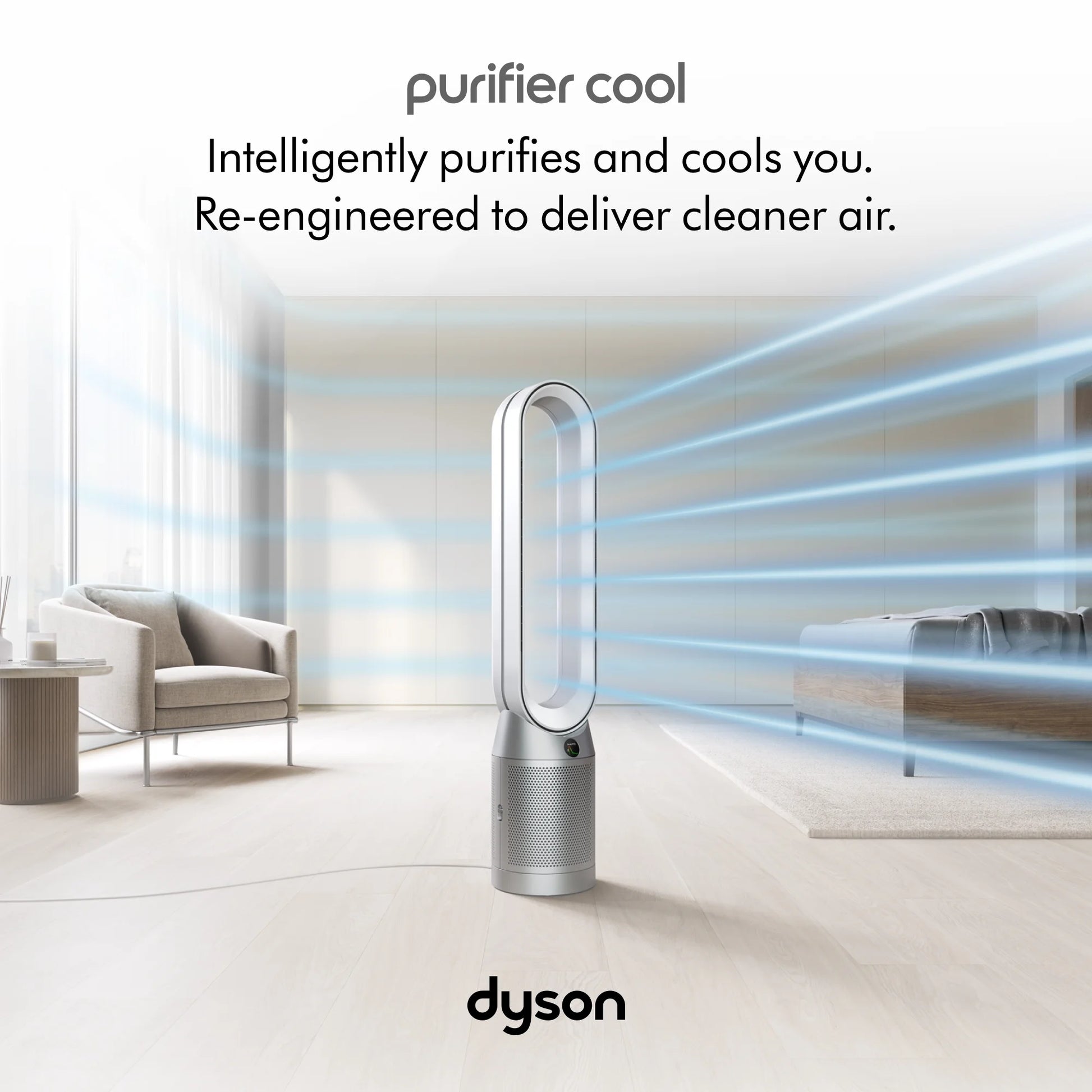 Purifier Cool™ Connected Tower Fan TP07 | Black/Nickel