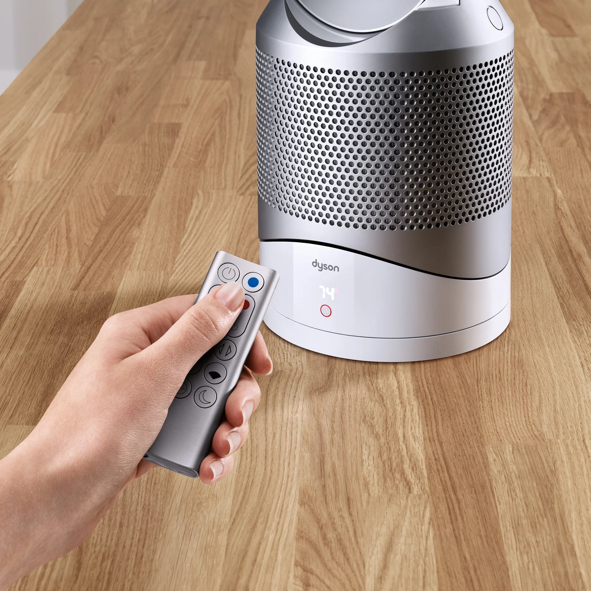 HP02 Pure Hot+Cool Link Connected Air Purifier, Heater & Fan | White/Silver | New