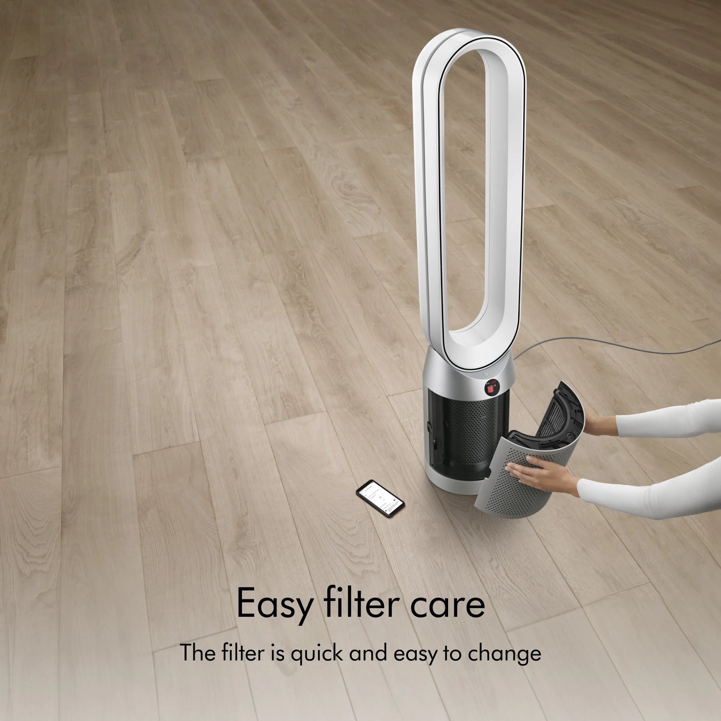 Purifier Cool™ Connected Tower Fan TP07 | Black/Nickel